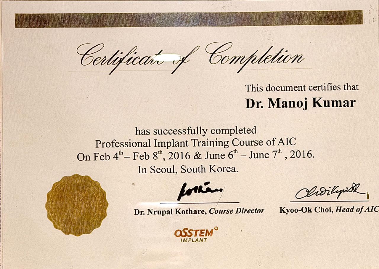 Official Clinical Recognition